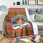 Scotstee Shop Tartan Plaid Blanket Ross Ancient Clan Badge Scottish Tartan Plaid Sherpa Blanket, Tartan Blanket, Plaid Blanket, Scottish Blanket, Gift Christmas Blanket, Christmas Blanket, Mother Day Gift, Father Day Gift