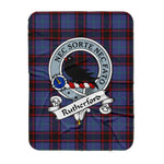 Scotstee Shop Tartan Plaid Blanket Rutherford Hunting Clan Badge Scottish Tartan Plaid Sherpa Blanket, Tartan Blanket, Plaid Blanket, Scottish Blanket, Gift Christmas Blanket, Christmas Blanket, Mother Day Gift, Father Day Gift