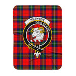 Scotstee Shop Tartan Plaid Blanket Ruthven Clan Crest Badge Scottish Tartan Plaid Sherpa Blanket