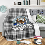 Scotstee Shop Tartan Plaid Blanket Sandilands Grey Clan Badge Scottish Tartan Plaid Sherpa Blanket, Tartan Blanket, Plaid Blanket, Scottish Blanket, Gift Christmas Blanket, Christmas Blanket, Mother Day Gift, Father Day Gift