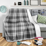 Scotstee Shop Tartan Plaid Blanket Sandilands Grey Scottish Tartan Plaid Sherpa Blanket
