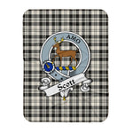 Scotstee Shop Tartan Plaid Blanket Scott Black White Ancient Clan Badge Scottish Tartan Plaid Sherpa Blanket, Tartan Blanket, Plaid Blanket, Scottish Blanket, Gift Christmas Blanket, Christmas Blanket, Mother Day Gift, Father Day Gift