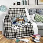 Scotstee Shop Tartan Plaid Blanket Scott Black White Ancient Clan Badge Scottish Tartan Plaid Sherpa Blanket, Tartan Blanket, Plaid Blanket, Scottish Blanket, Gift Christmas Blanket, Christmas Blanket, Mother Day Gift, Father Day Gift
