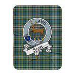 Scotstee Shop Tartan Plaid Blanket Scott Green Ancient Clan Badge Scottish Tartan Plaid Sherpa Blanket, Tartan Blanket, Plaid Blanket, Scottish Blanket, Gift Christmas Blanket, Christmas Blanket, Mother Day Gift, Father Day Gift