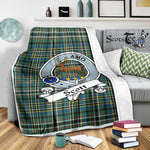 Scotstee Shop Tartan Plaid Blanket Scott Green Ancient Clan Badge Scottish Tartan Plaid Sherpa Blanket, Tartan Blanket, Plaid Blanket, Scottish Blanket, Gift Christmas Blanket, Christmas Blanket, Mother Day Gift, Father Day Gift