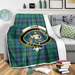 Scotstee Shop Tartan Plaid Blanket Shaw Of Sauchie Ancient Clan Crest Badge Scottish Tartan Plaid Sherpa Blanket