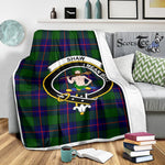 Scotstee Shop Tartan Plaid Blanket Shaw Of Sauchie Shaw Modern Clan Crest Badge Scottish Tartan Plaid Sherpa Blanket