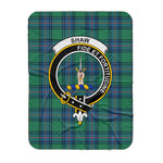 Scotstee Shop Tartan Plaid Blanket Shaw Of Tordarroch Ancient Clan Crest Badge Scottish Tartan Plaid Sherpa Blanket