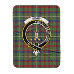 Scotstee Shop Tartan Plaid Blanket Shaw Of Tordarroch Green Modern Clan Crest Badge Scottish Tartan Plaid Sherpa Blanket