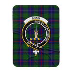 Scotstee Shop Tartan Plaid Blanket Shaw Of Tordarroch Shaw Modern Clan Crest Badge Scottish Tartan Plaid Sherpa Blanket