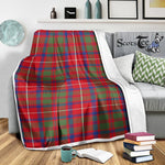 Scotstee Shop Tartan Plaid Blanket Shaw Red Modern Scottish Tartan Plaid Sherpa Blanket