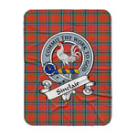 Scotstee Shop Tartan Plaid Blanket Sinclair Ancient Clan Badge Scottish Tartan Plaid Sherpa Blanket, Tartan Blanket, Plaid Blanket, Scottish Blanket, Gift Christmas Blanket, Christmas Blanket, Mother Day Gift, Father Day Gift
