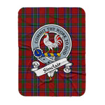 Scotstee Shop Tartan Plaid Blanket Sinclair Clan Badge Scottish Tartan Plaid Sherpa Blanket, Tartan Blanket, Plaid Blanket, Scottish Blanket, Gift Christmas Blanket, Christmas Blanket, Mother Day Gift, Father Day Gift