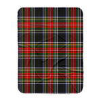 Scotstee Shop Tartan Plaid Blanket Stewart Black Scottish Tartan Plaid Sherpa Blanket