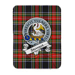 Scotstee Shop Tartan Plaid Blanket Stewart High Stewards Black Clan Badge Scottish Tartan Plaid Sherpa Blanket, Tartan Blanket, Plaid Blanket, Scottish Blanket, Gift Christmas Blanket, Christmas Blanket, Mother Day Gift, Father Day Gift