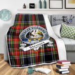 Scotstee Shop Tartan Plaid Blanket Stewart High Stewards Black Clan Badge Scottish Tartan Plaid Sherpa Blanket, Tartan Blanket, Plaid Blanket, Scottish Blanket, Gift Christmas Blanket, Christmas Blanket, Mother Day Gift, Father Day Gift
