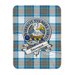 Scotstee Shop Tartan Plaid Blanket Stewart High Stewards Muted Blue Clan Badge Scottish Tartan Plaid Sherpa Blanket, Tartan Blanket, Plaid Blanket, Scottish Blanket, Gift Christmas Blanket, Christmas Blanket, Mother Day Gift, Father Day Gift