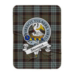 Scotstee Shop Tartan Plaid Blanket Stewart High Stewards Old Weathered Clan Badge Scottish Tartan Plaid Sherpa Blanket, Tartan Blanket, Plaid Blanket, Scottish Blanket, Gift Christmas Blanket, Christmas Blanket, Mother Day Gift, Father Day Gift
