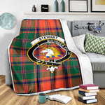 Scotstee Shop Tartan Plaid Blanket Stewart Of Appin Ancient Clan Crest Badge Scottish Tartan Plaid Sherpa Blanket