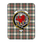 Scotstee Shop Tartan Plaid Blanket Stewart Stuart Of Bute Dress Ancient Clan Crest Badge Scottish Tartan Plaid Sherpa Blanket