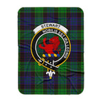 Scotstee Shop Tartan Plaid Blanket Stewart Stuart Of Bute Old Modern Clan Crest Badge Scottish Tartan Plaid Sherpa Blanket
