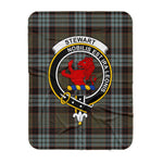 Scotstee Shop Tartan Plaid Blanket Stewart Stuart Of Bute Old Weatheredn Clan Crest Badge Scottish Tartan Plaid Sherpa Blanket
