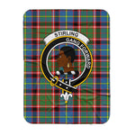 Scotstee Shop Tartan Plaid Blanket Stirling Of Keir Clan Crest Badge Scottish Tartan Plaid Sherpa Blanket
