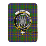 Scotstee Shop Tartan Plaid Blanket Strange Of Balcaskie Clan Crest Badge Scottish Tartan Plaid Sherpa Blanket