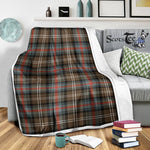 Scotstee Shop Tartan Plaid Blanket Sutherland Weathered Scottish Tartan Plaid Sherpa Blanket