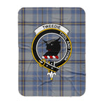 Scotstee Shop Tartan Plaid Blanket Tweedie Clan Crest Badge Scottish Tartan Plaid Sherpa Blanket