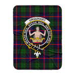 Scotstee Shop Tartan Plaid Blanket Urquhart Modern Clan Crest Badge Scottish Tartan Plaid Sherpa Blanket