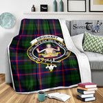Scotstee Shop Tartan Plaid Blanket Urquhart Modern Clan Crest Badge Scottish Tartan Plaid Sherpa Blanket