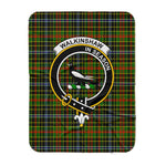 Scotstee Shop Tartan Plaid Blanket Walkinshaw Clan Crest Badge Scottish Tartan Plaid Sherpa Blanket
