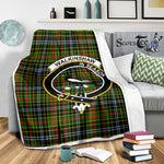 Scotstee Shop Tartan Plaid Blanket Walkinshaw Clan Crest Badge Scottish Tartan Plaid Sherpa Blanket