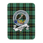 Scotstee Shop Tartan Plaid Blanket Wallace Ancient Clan Badge Scottish Tartan Plaid Sherpa Blanket, Tartan Blanket, Plaid Blanket, Scottish Blanket, Gift Christmas Blanket, Christmas Blanket, Mother Day Gift, Father Day Gift