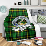 Scotstee Shop Tartan Plaid Blanket Wallace Hunting Clan Badge Scottish Tartan Plaid Sherpa Blanket, Tartan Blanket, Plaid Blanket, Scottish Blanket, Gift Christmas Blanket, Christmas Blanket, Mother Day Gift, Father Day Gift