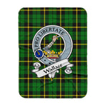 Scotstee Shop Tartan Plaid Blanket Wallace Hunting Clan Badge Scottish Tartan Plaid Sherpa Blanket, Tartan Blanket, Plaid Blanket, Scottish Blanket, Gift Christmas Blanket, Christmas Blanket, Mother Day Gift, Father Day Gift