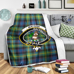 Scotstee Shop Tartan Plaid Blanket Watson Ancient Clan Crest Badge Scottish Tartan Plaid Sherpa Blanket