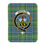 Scotstee Shop Tartan Plaid Blanket Whitelaw Ancient Clan Crest Badge Scottish Tartan Plaid Sherpa Blanket