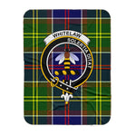Scotstee Shop Tartan Plaid Blanket Whitelaw Modern Clan Crest Badge Scottish Tartan Plaid Sherpa Blanket