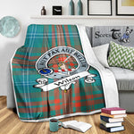 Scotstee Shop Tartan Plaid Blanket Wilson Ancient Clan Badge Scottish Tartan Plaid Sherpa Blanket, Tartan Blanket, Plaid Blanket, Scottish Blanket, Gift Christmas Blanket, Christmas Blanket, Mother Day Gift, Father Day Gift