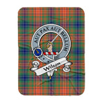 Scotstee Shop Tartan Plaid Blanket Wilson Clan Badge Scottish Tartan Plaid Sherpa Blanket, Tartan Blanket, Plaid Blanket, Scottish Blanket, Gift Christmas Blanket, Christmas Blanket, Mother Day Gift, Father Day Gift