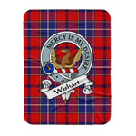 Scotstee Shop Tartan Plaid Blanket Wishart Dress Clan Badge Scottish Tartan Plaid Sherpa Blanket, Tartan Blanket, Plaid Blanket, Scottish Blanket, Gift Christmas Blanket, Christmas Blanket, Mother Day Gift, Father Day Gift