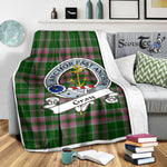 Scotstee Shop Tartan Plaid Blanket Gray Hunting Clan Badge Scottish Tartan Plaid Sherpa Blanket, Tartan Blanket, Plaid Blanket, Scottish Blanket, Gift Christmas Blanket, Christmas Blanket, Mother Day Gift, Father Day Gift