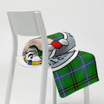 Plaid Throw Blanket Henderson Modern Clan Badge Tartan Blanket Scottish Blue Plaid Throw Blanket - Scotstee Shop