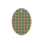 Pollock Hunting Tartan Oval Ornaments, Christmas Tree Ornament, Plaid Christmas Ornaments, Ceramic Oval Christmas Tree Decoration, Tartan Oval Ornaments, Christmas Tree Ornament, Plaid Christmas Ornaments, Ceramic Oval Christmas Tree Decoration