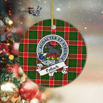 Pollock Scottish Clan Badge Plaid Ornament Gift. Christmas Tree Ornament Pollock Clan Tartan Ornament Great Christmas Ornaments Gift - Scotstee Shop