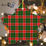 Pollock Tartan Ornament Star Ornament, Christmas Star Decorations, ceramic ornament, Plaid Star Ceramic Ornament, Christmas Ornament Decorations Gift