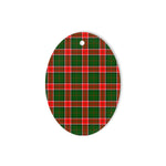 Pollock Tartan Oval Ornaments, Christmas Tree Ornament, Plaid Christmas Ornaments, Ceramic Oval Christmas Tree Decoration, Tartan Oval Ornaments, Christmas Tree Ornament, Plaid Christmas Ornaments, Ceramic Oval Christmas Tree Decoration