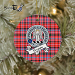 Preston Scottish Clan Badge Plaid Ornament Gift. Christmas Tree Ornament Preston Clan Tartan Ornament Great Christmas Ornaments Gift - Scotstee Shop